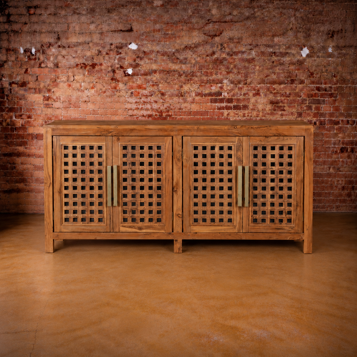 Hanna Teak Wood 4 Door Sideboard