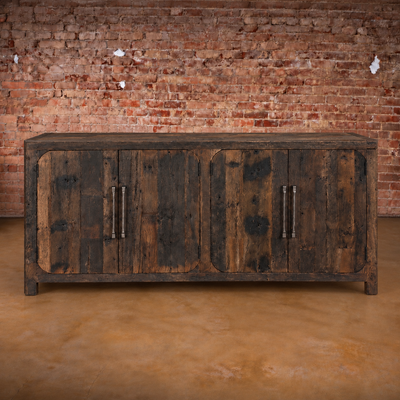 Fortville Reclaimed Wood 4 Door Sideboard