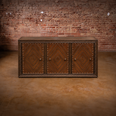 Carson 3 Door Leather Buffet