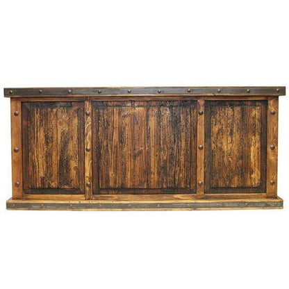 The Laguna Desk is the perfect combination of style and function. Made with reclaimed wood and featuring metal banding and clavos, it is both rustic and sturdy. Its timeless design ensures it will never go out of style.