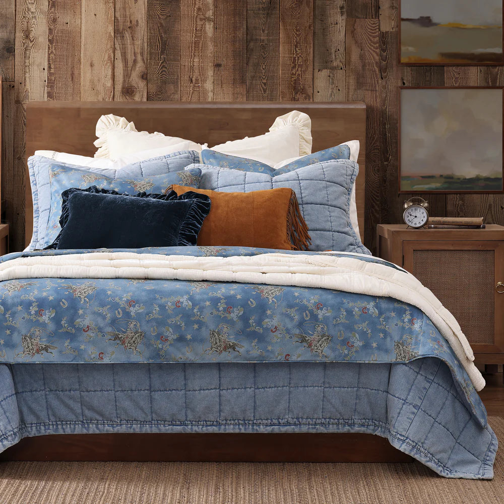 Lee Western Washed Denim Bedding Set