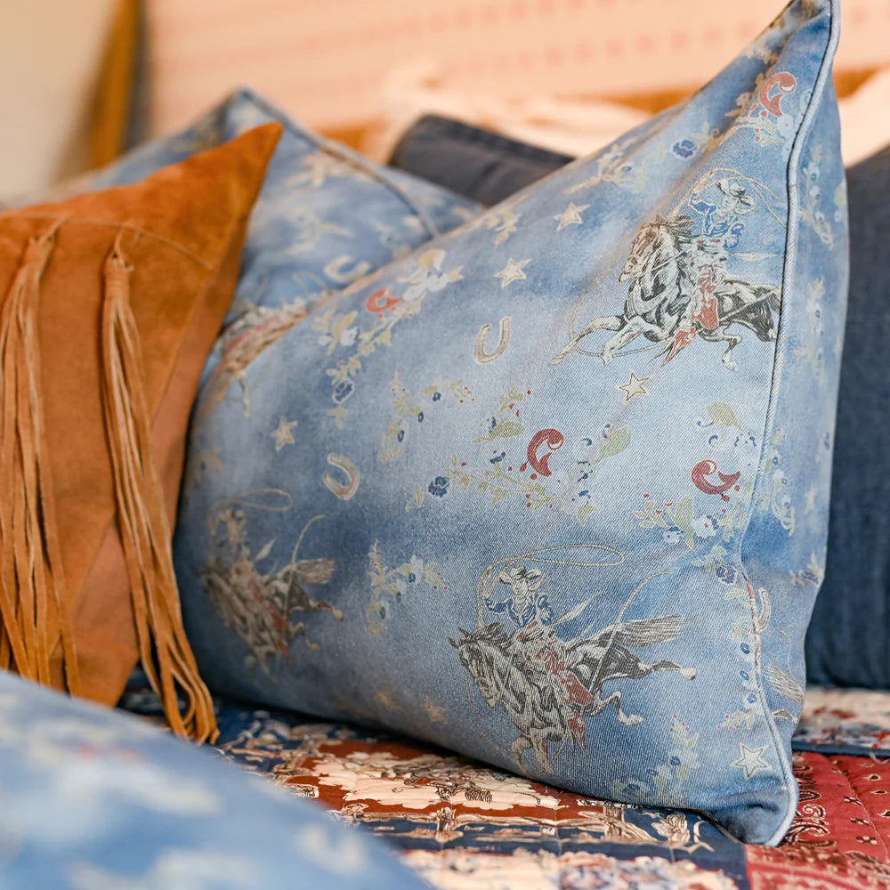 Lee Western Washed Denim Bedding Set