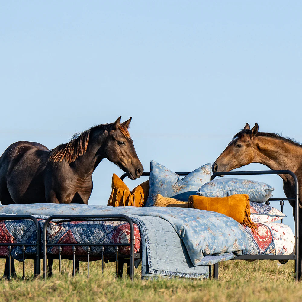 Lee Western Washed Denim Bedding Set