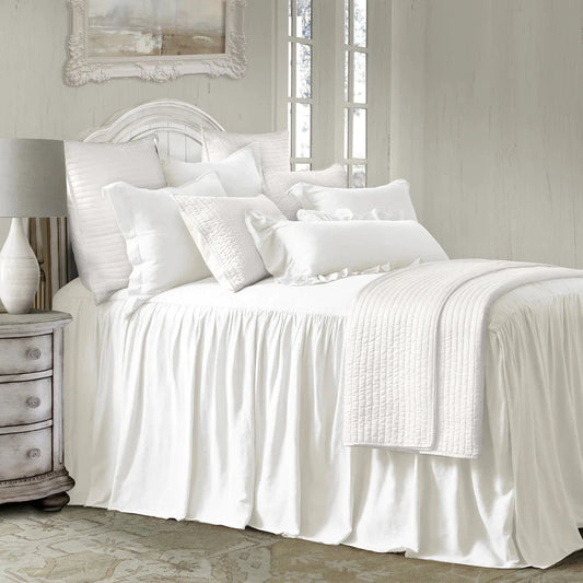 Create a serene and timeless look in your bedroom with the Linen Washed Luna Bedspread Set. This romantic bedspread set is crafted from a high-quality linen-blend that provides the visual allure of linen, with extra softness and easy care. The versatile range of neutrals ensures this bedspread will look beautiful with any décor. Add a touch of modern elegance to your bedroom with this Linen Washed Luna Bedspread Set.