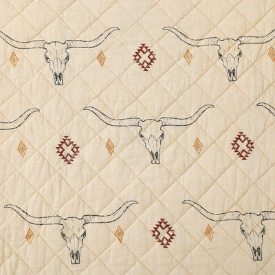 Maverick Longhorns Reversible Quilt Set