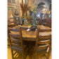 Add an unmistakable rustic elegance to your style with the Old Fashion Round Dining Table. Crafted from solid reclaimed wood and featuring a metal band with nailhead accents and a pedestal base, this handsome piece is designed to pair beautifully with any dining chairs. It's distressed finish complements its timeless, classic look.