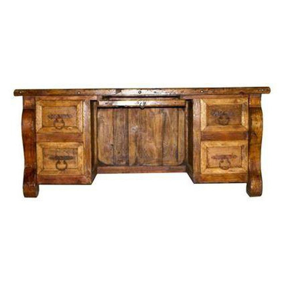 This Old Wood Credenza is the perfect blend of rustic and modern styling. With a reclaimed wood design and a clavos accents, this piece adds unique character to any room. It's also built to last, offering a durable construction.
