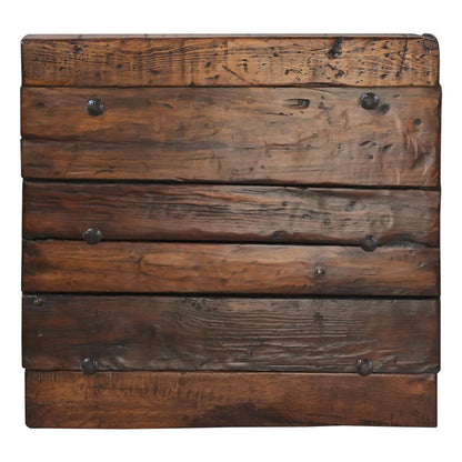 The Ruidosa End Table brings a touch of rustic charm to any space. Crafted from reclaimed wood with a pedestal base, this end table is perfect for creating an inviting atmosphere. Enjoy the timeless style of this classic end table.