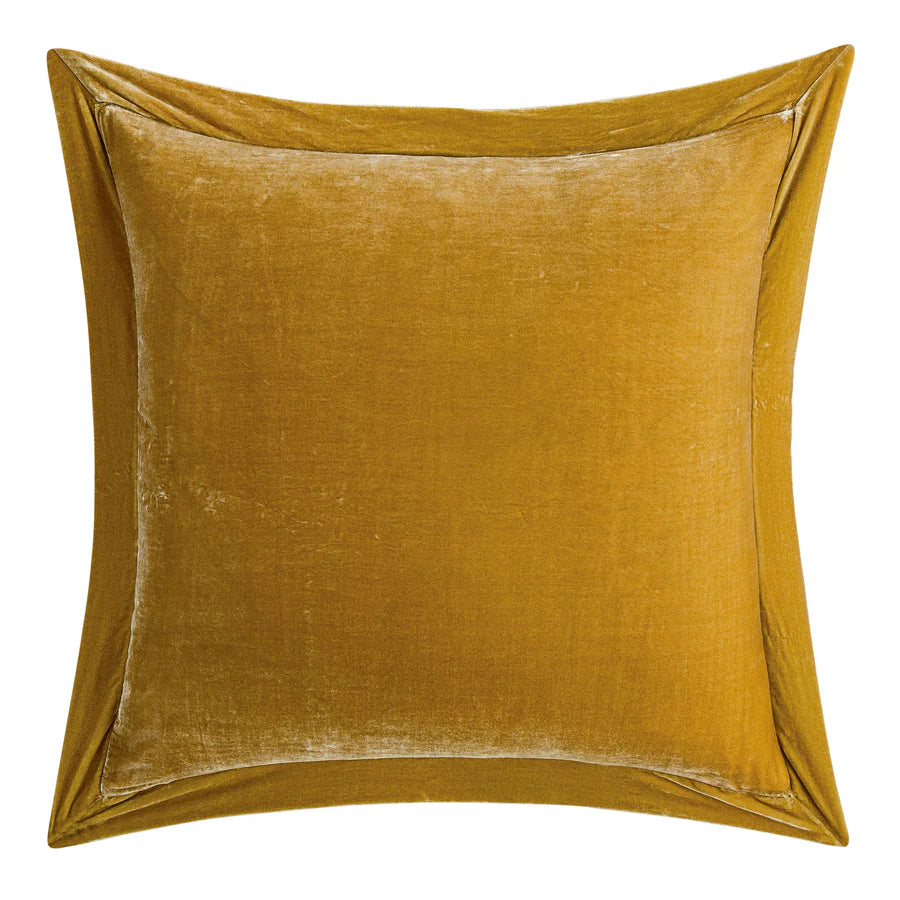 Stella Faux Silk Velvet Flanged Euro Sham
