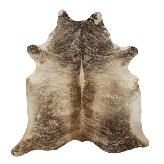 Cowhide rugs are a natural and elegant addition to any room.   Cowhides are all unique! You will receive a hide with very similar colors and patterns as pictured. Few hides might contain some natural flaws due to conditions inherent to natural animal products such as branding and barbwire markings.