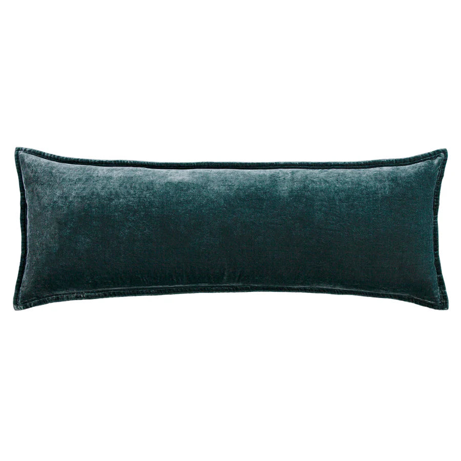 Stella Faux Silk Velvet Long Lumbar Pillow