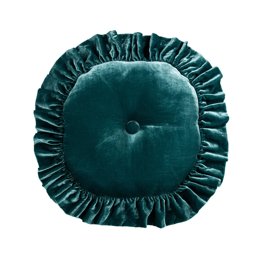 Stella Faux Silk Velvet Round Pillow