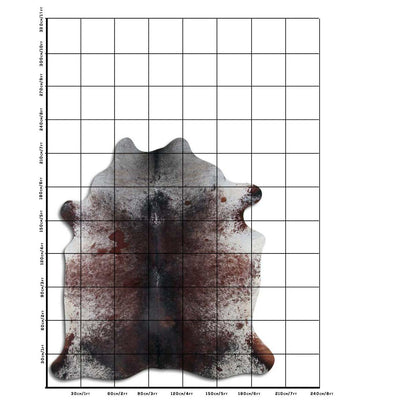 Decorative cowhide rug – perfect for walls, floors, or furniture throws