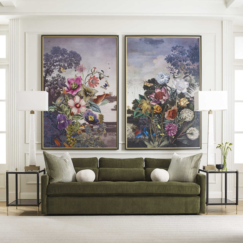 The Slope Sofa lets you entertain in style. It's crafted with a solid hardwood frame, then upholstered in performance velvet that is treated to resist soiling and stains. With its 90-inch frame, it offers a bench cushion with biscuit tufting, 3 loose back cushions, and 3 plush lumbar pillows. Enjoy maximum seating comfort and style with this luxurious sofa.
