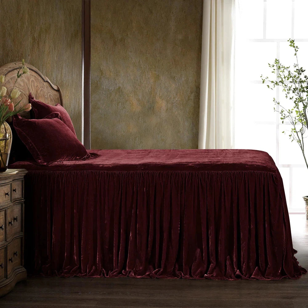 Velvet Bedspread Set