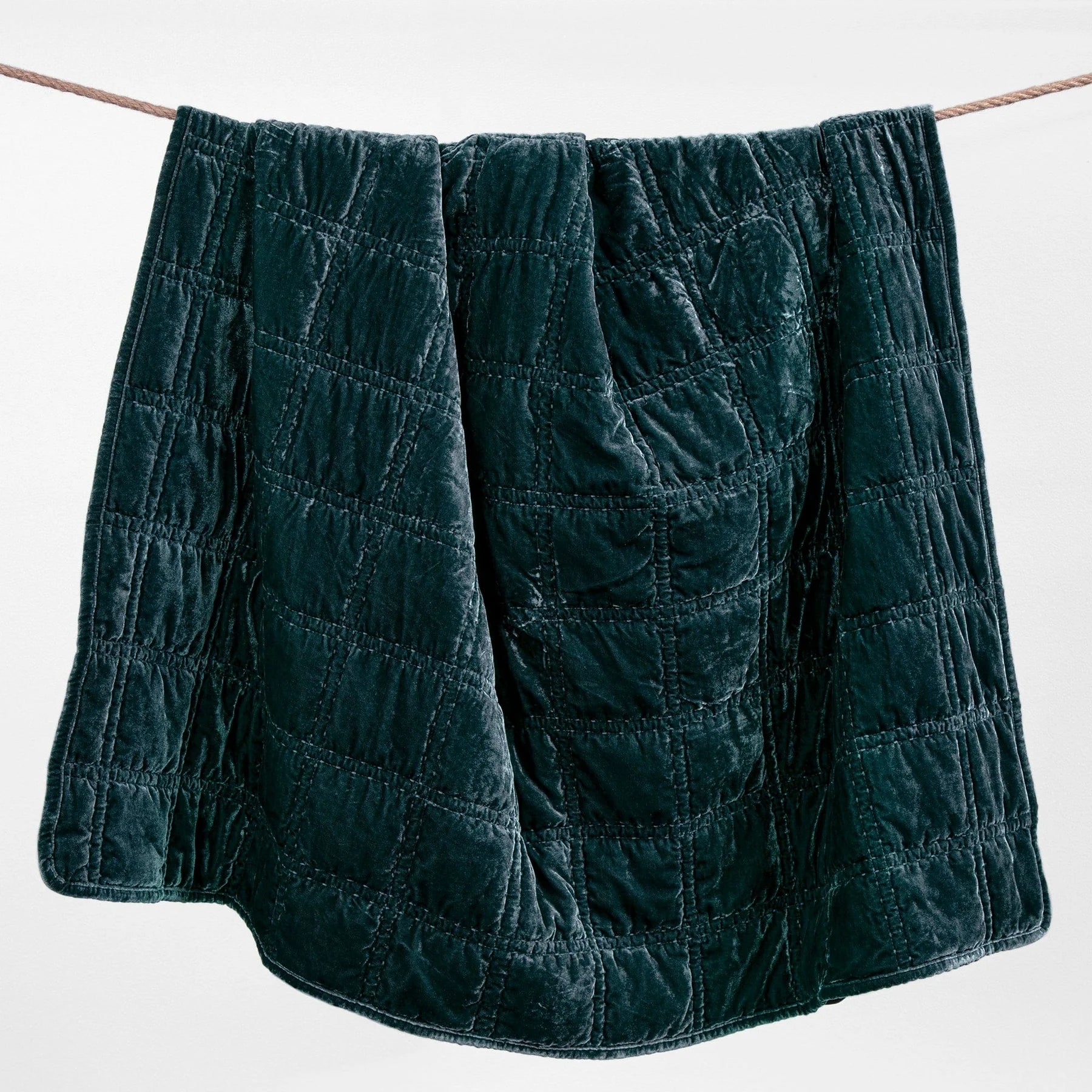 Western Velvet Box Stitch Throw