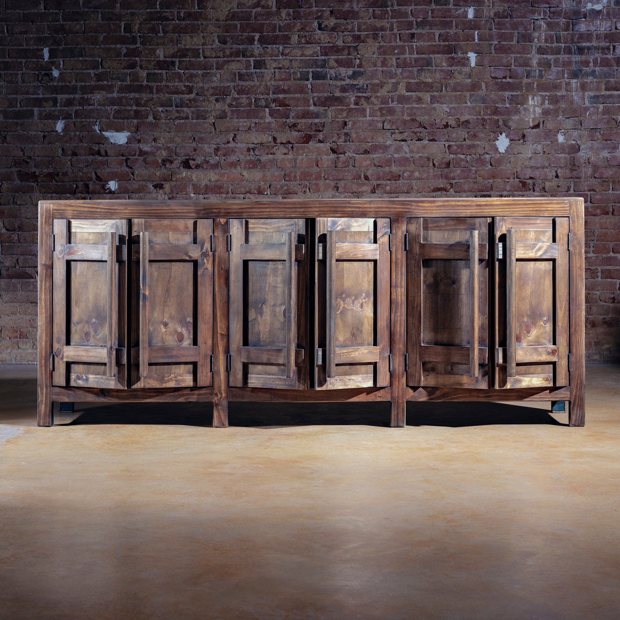 Amarillo Ridge Buffet doors open revealing interior shelving and storage space