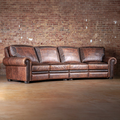 western-bison-leather-recliner-sofa