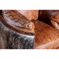 brindle-cowhide-leather-snuggler-recliner