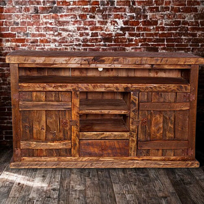 Old Fashion Woodcutter TV Console