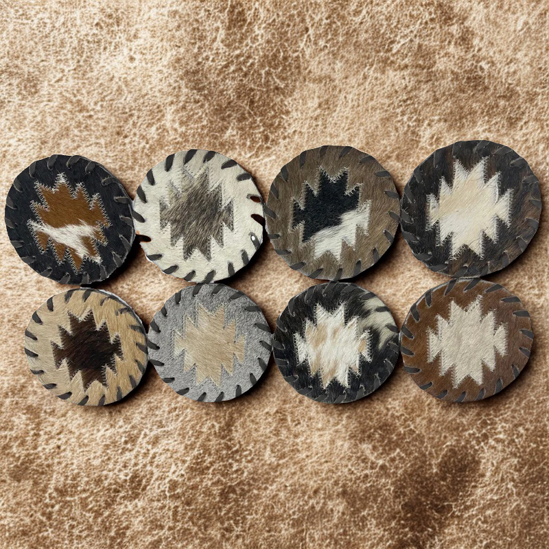 Aztec Cowhide Coaster