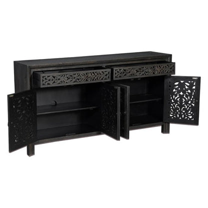 distressed mango wood sideboard
