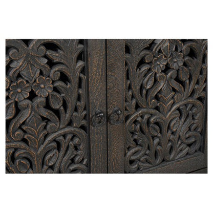 distressed mango wood sideboard