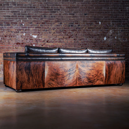 Cattle Baron Western Quilted Leather Sofa