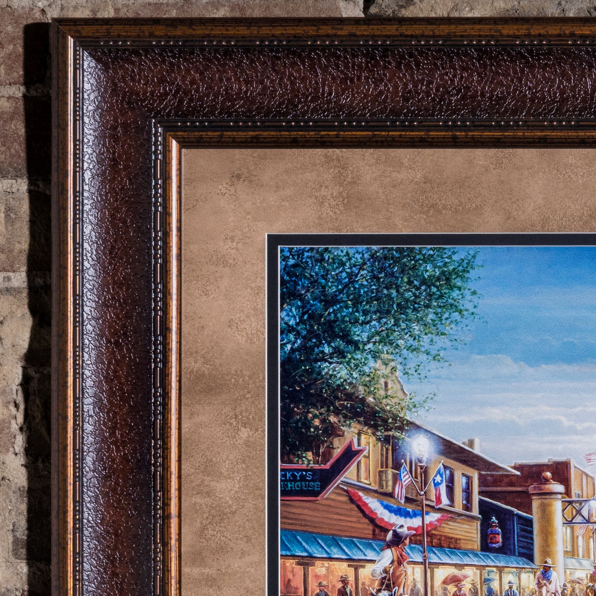 Fort Worth Stock Yards Painting by Jack Terry
