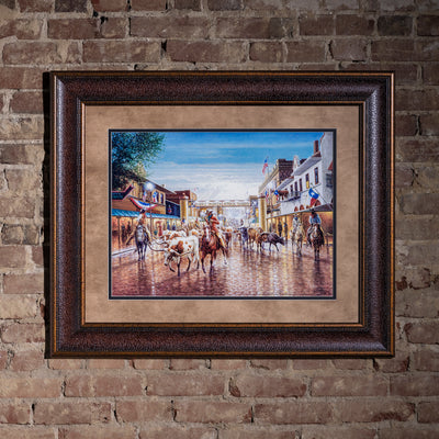 Fort Worth Stock Yards Painting by Jack Terry