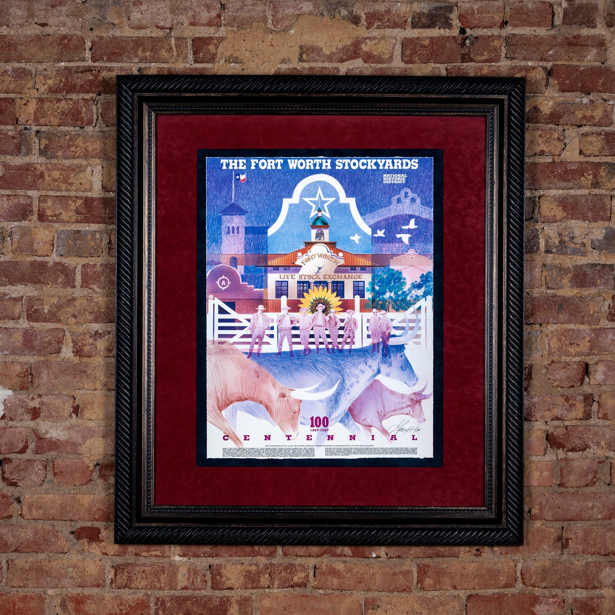 fort worth stockyards centennial print