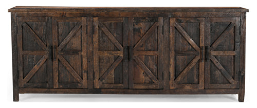 Fortville Reclaimed Wood 6 Door Sideboard