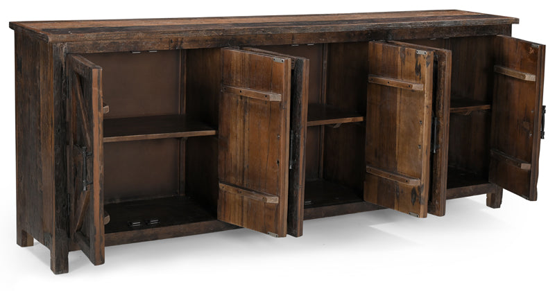 Fortville Reclaimed Wood 6 Door Sideboard