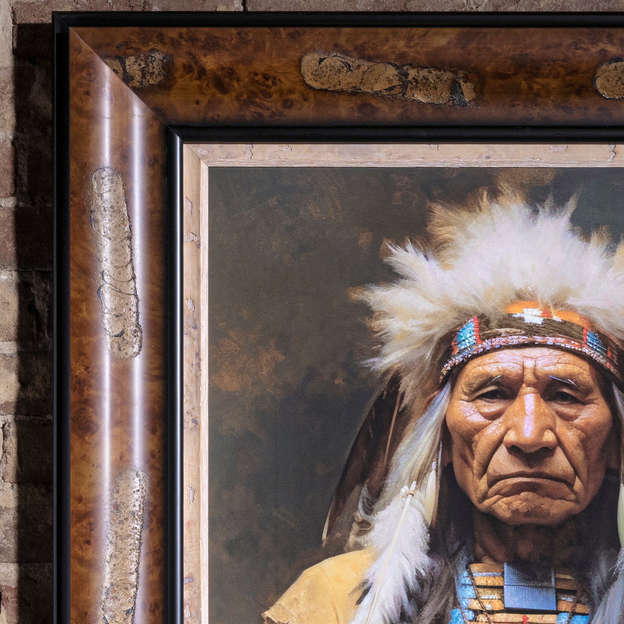 Indian Chief Painting by artist J.M. West