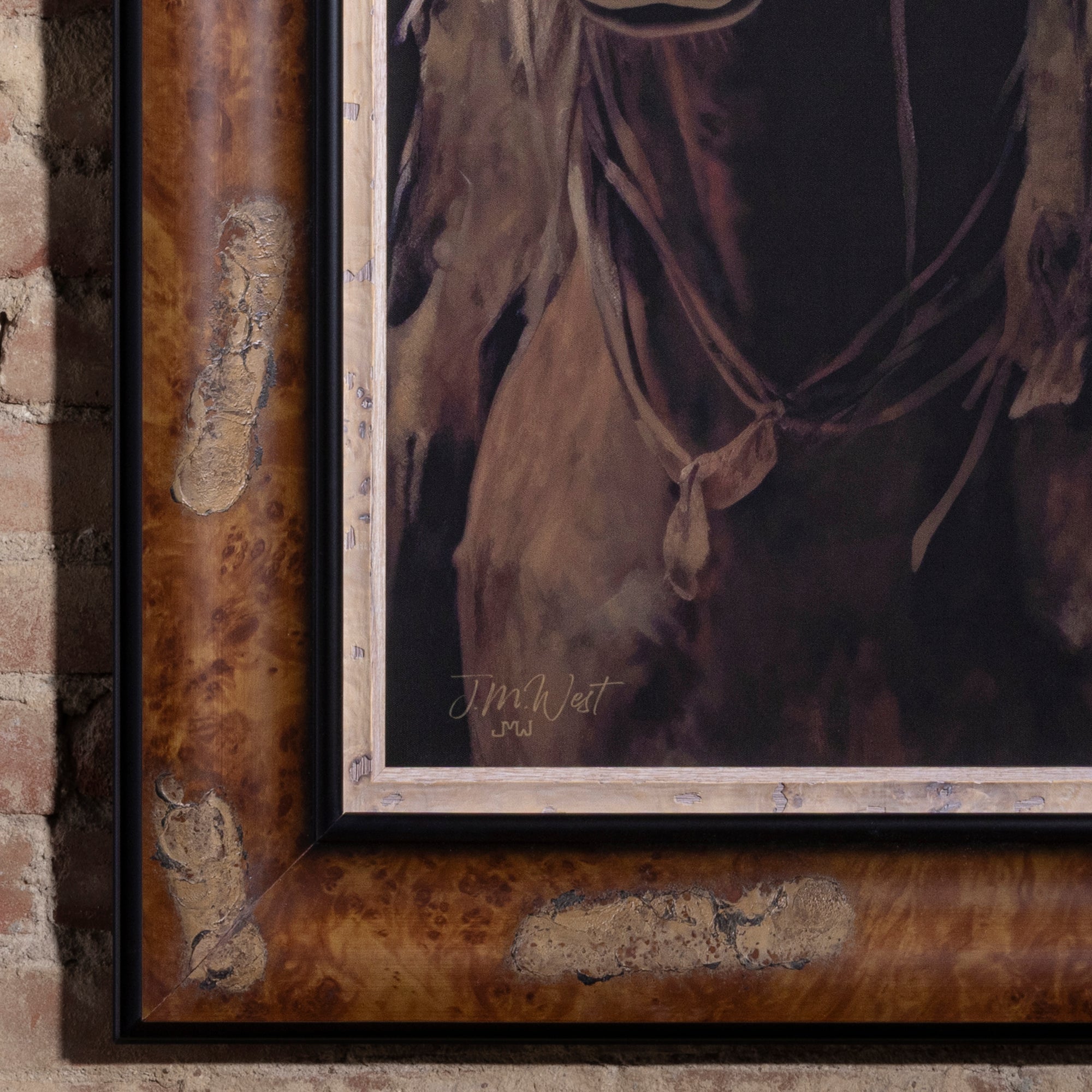 the noble rider oil painting by artist jm west