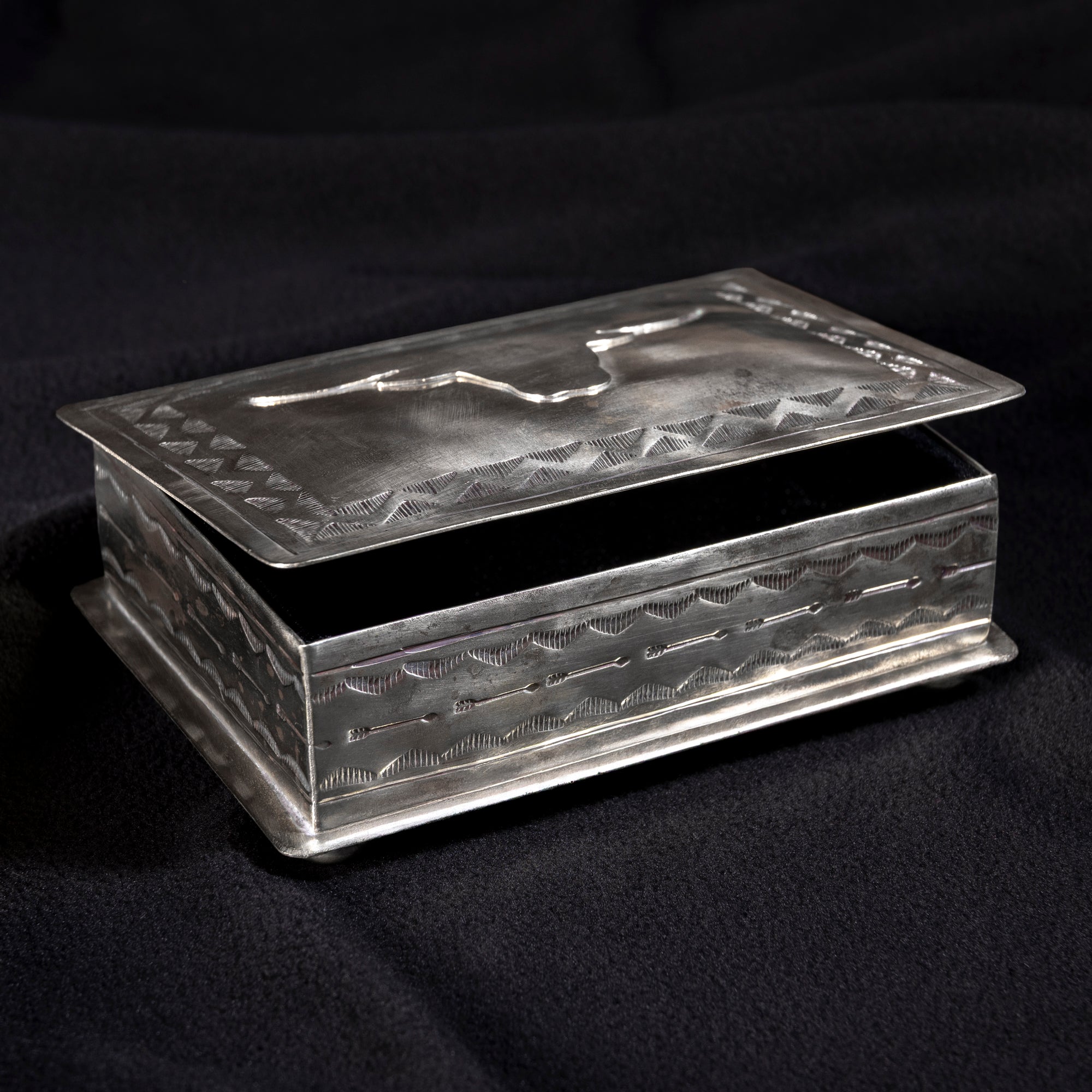 Chisholm Longhorn Heirloom Box | J. Alexander German Silver – Into