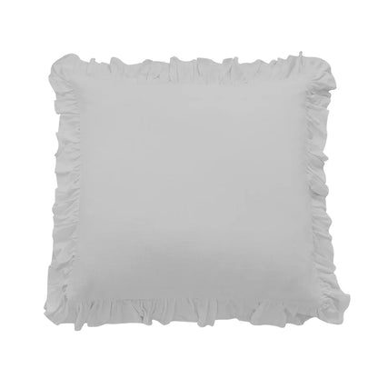 Lily Washed Linen Ruffled Euro Sham