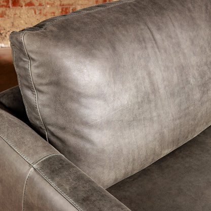 upscale transitional leather swivel chair