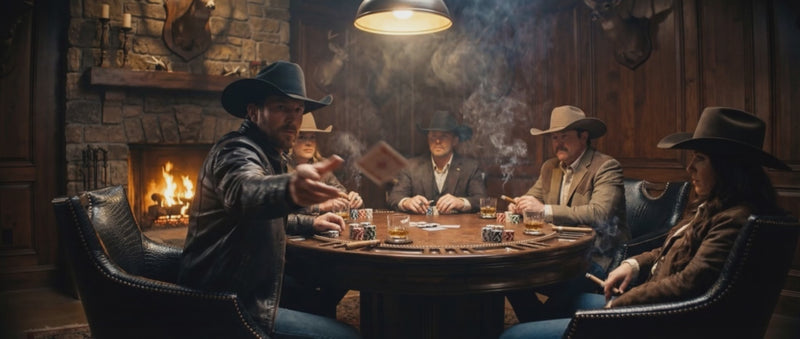 Cimarron Noir Western Poker Chair Promo