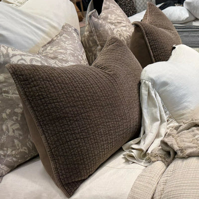 Stonewashed Cotton Velvet Quilt Set
