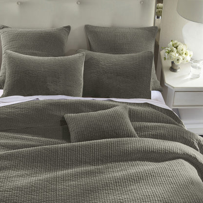 Stonewashed Cotton Velvet Quilt Set