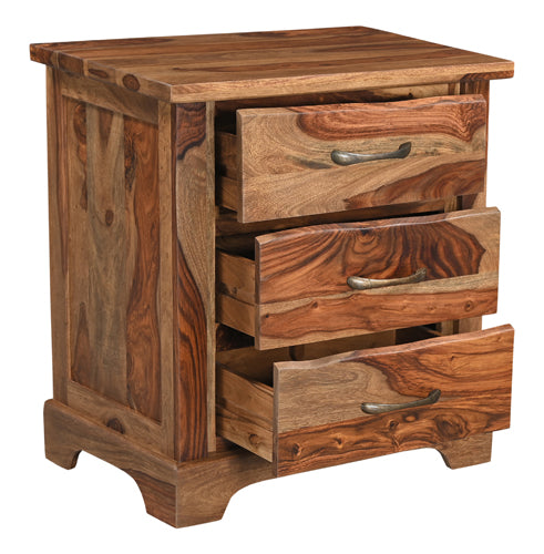 Riviera 3 Drawer Nightstand