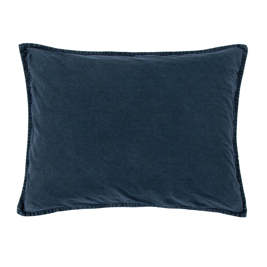 Stonewashed Cotton Canvas Pillow Sham