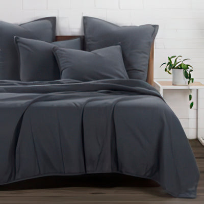 Stonewashed Cotton Canvas Coverlett Set