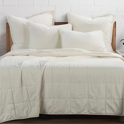Stonewashed Cotton Canvas Coverlett Set