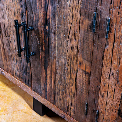 upscale rustic reclaimed wood sideboard