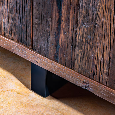 upscale rustic reclaimed wood sideboard