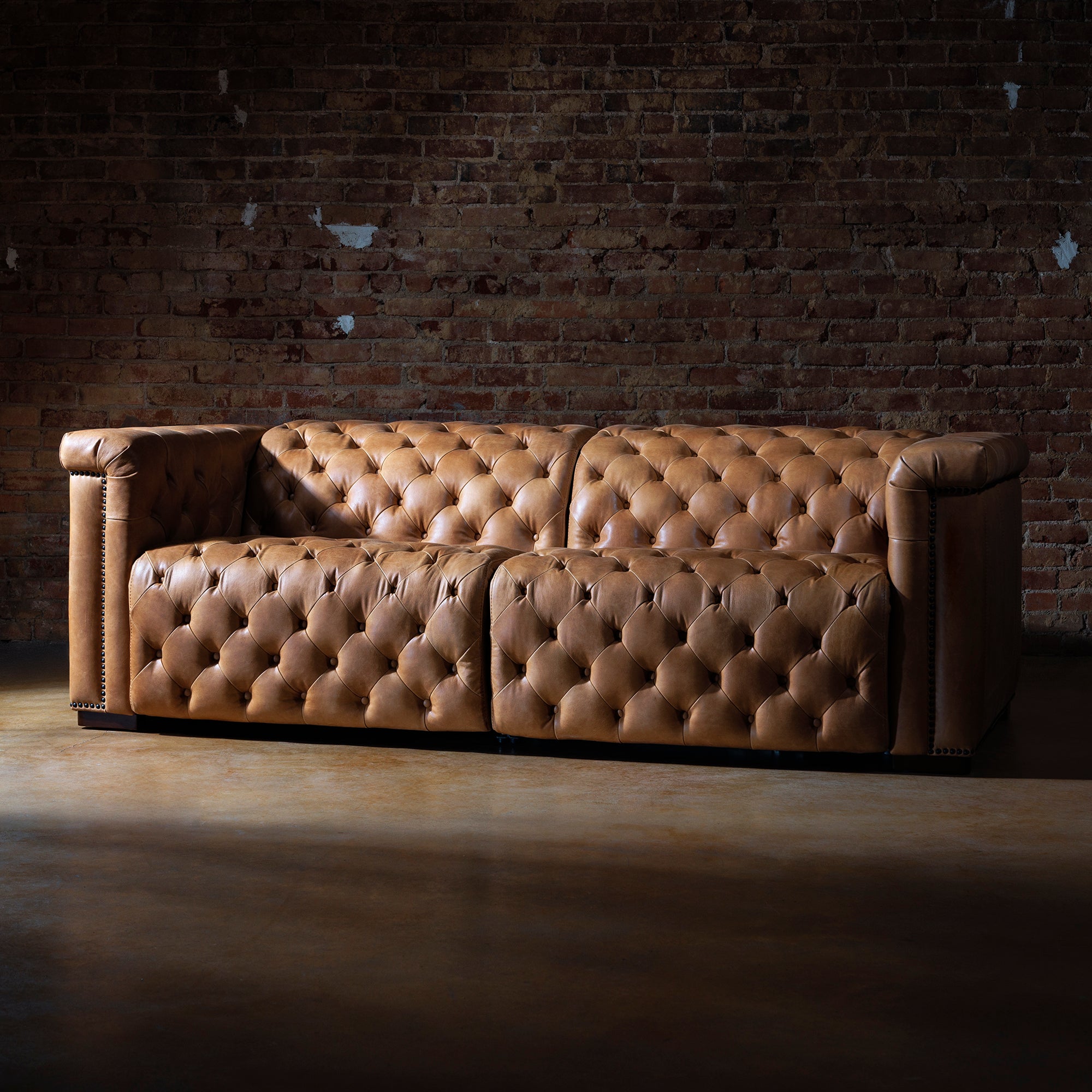 upscale western leather reclining sectional sofa