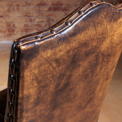 Western Button Tufted Arm Chair