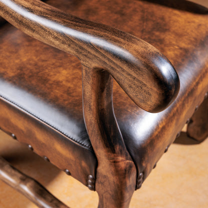 Western Button Tufted Arm Chair
